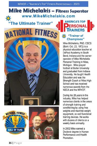 Mike Michelakis National Fitness Hall of Fame Professionalm